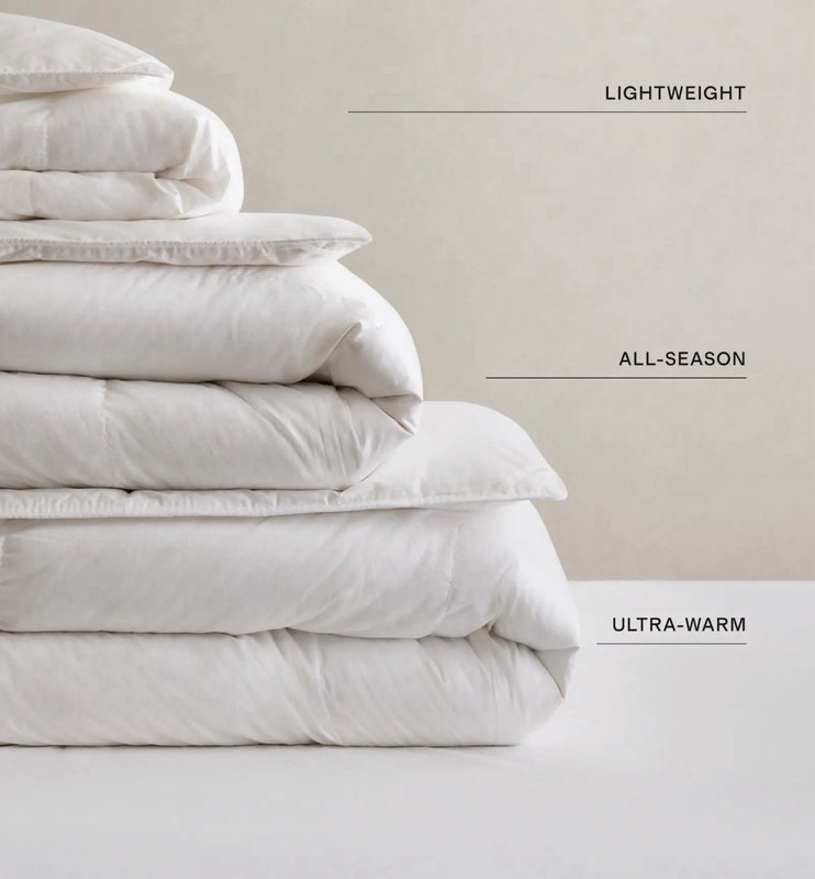 NWOT Quince Prem. Down Alternative Comforter Full/Queen Lightweight White Insert gallery