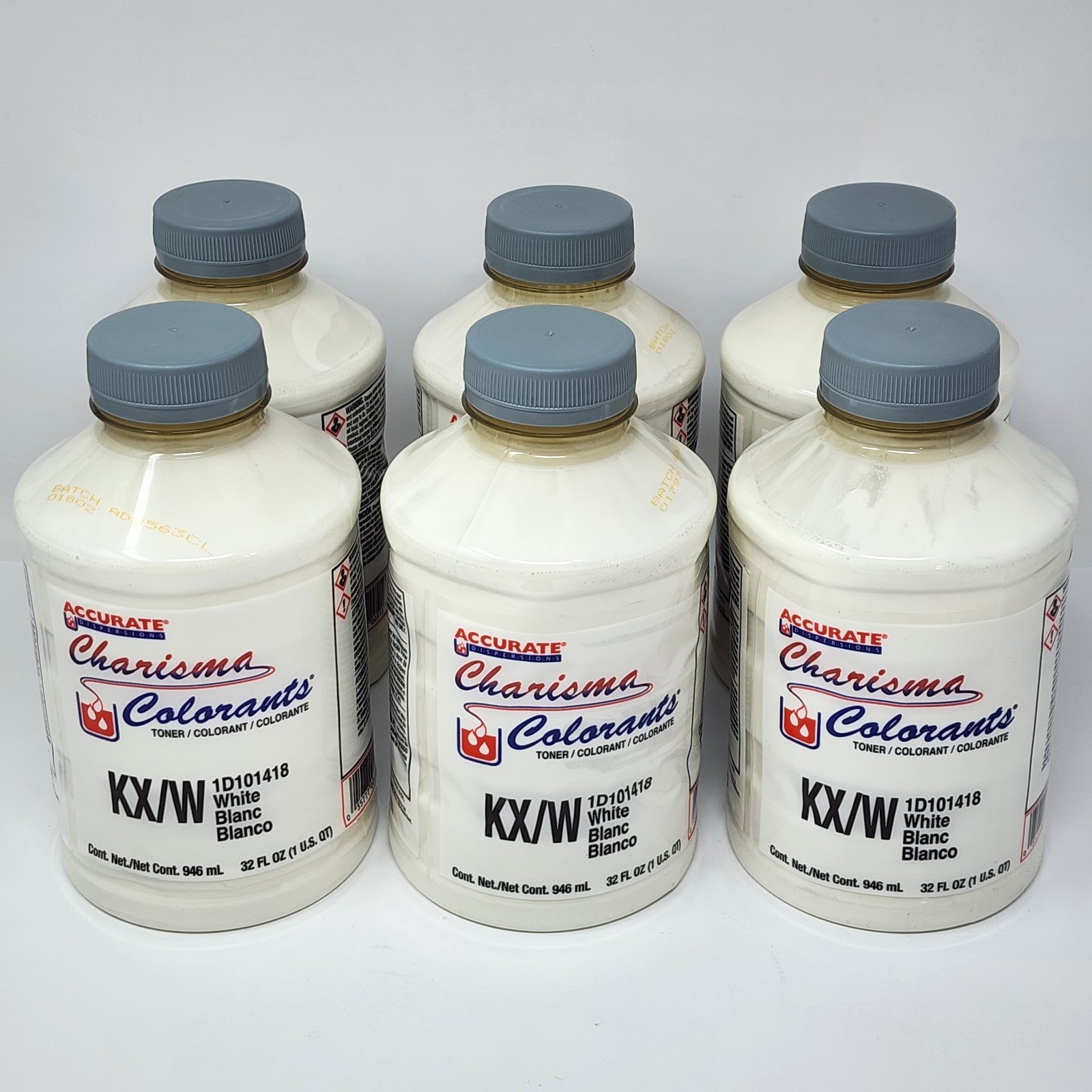 Accurate Charisma Colorants WHITE Tint Toner KX/W 1D101418 32 fl oz (6 Pack) gallery