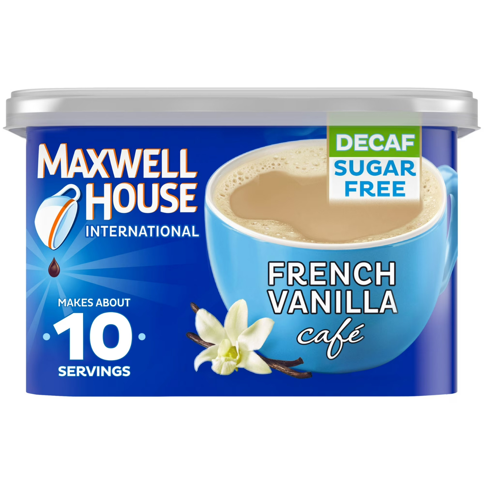 Maxwell House International DECAF Sugar-Free French Vanilla Coffee Mix, 4.3 Oz gallery