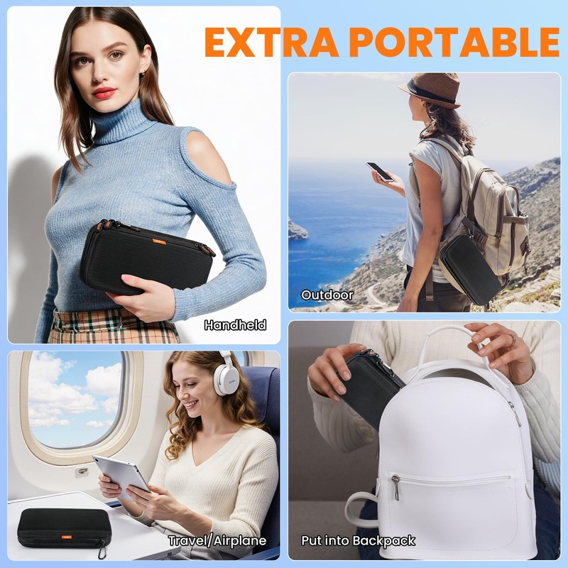Double-Layer Hard Shell Carrying Case - Electronics Organizer Travel Case wit... gallery