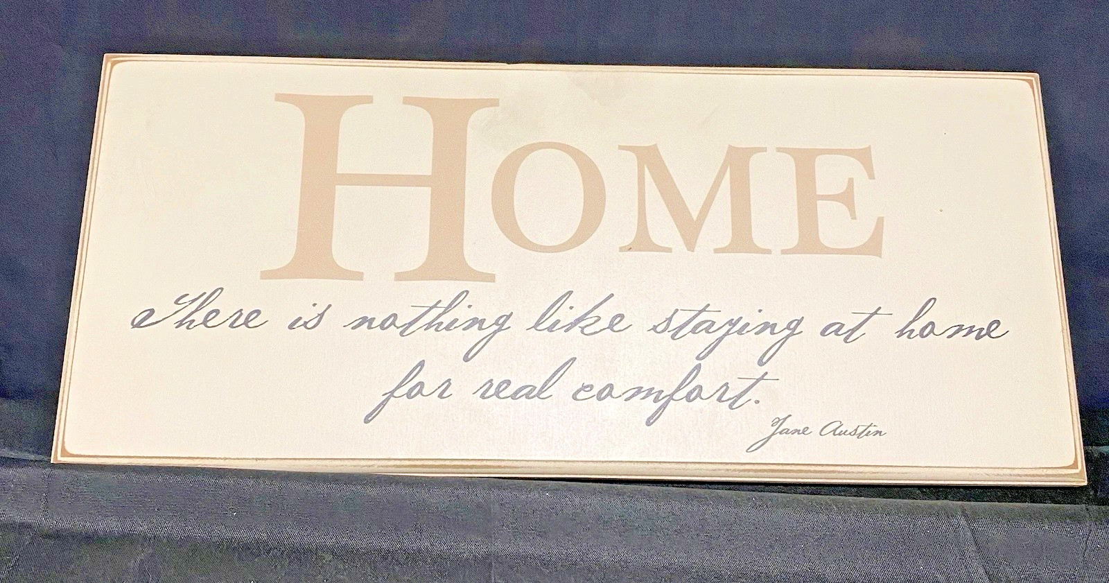 Danielson Designs “Home” Sign With Jane Austen Quote- 16x7 gallery