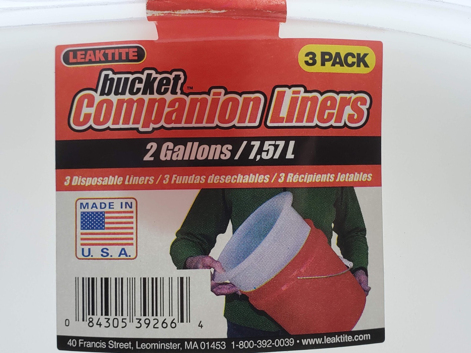 3 PACK LEAKTITE 2-Gallon Pail Bucket Semi-Ridgid Paint Liners EASY-CLEAN-UP (HR) gallery