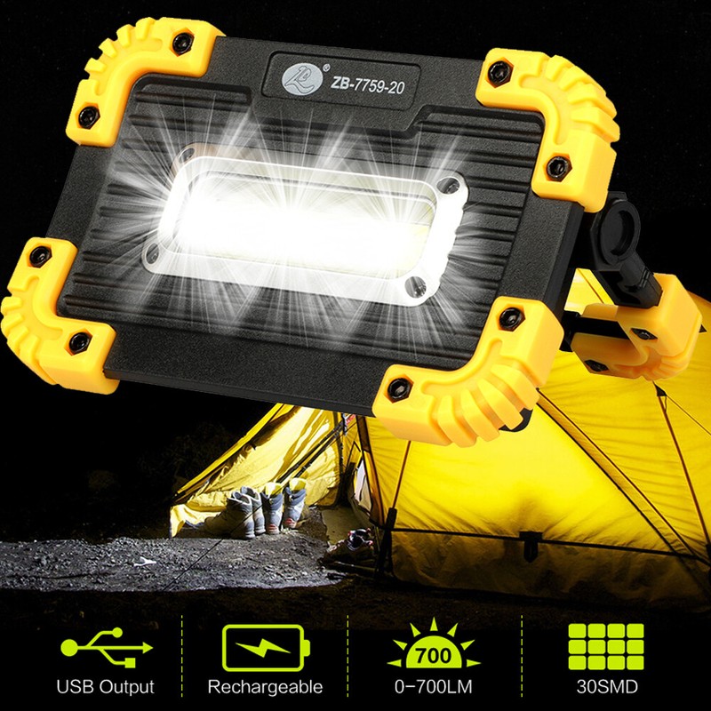 4Pcs LED COB Work Lights Spotlight Floodlight Rechargeable Emergency Flashlight gallery