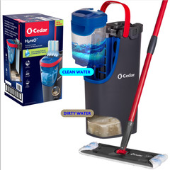 O-Cedar H2prO Flat Mop System, Dual-Tank Clean & Dirty Water Design