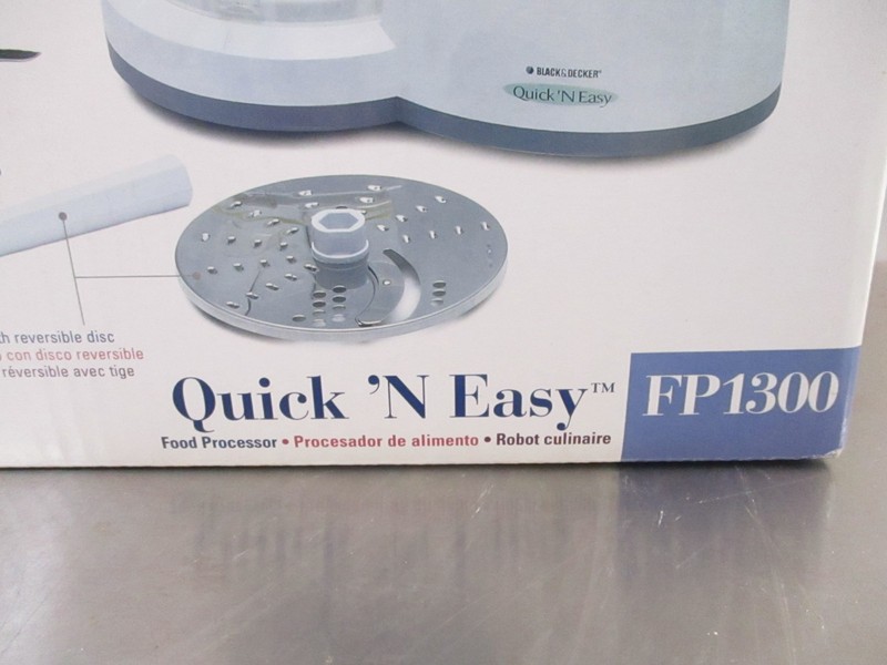 Black & Decker Quick N Easy Food Processor FP1300 8 Cup Bowl NEW - SEALED gallery