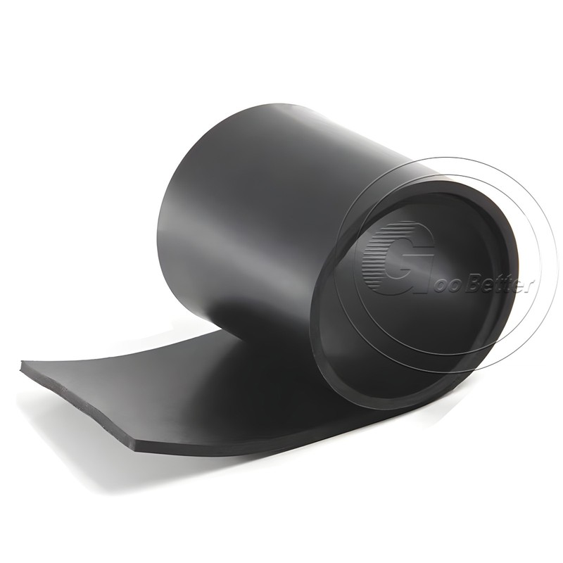 Smooth Rubber Sheet Fluororubber High Temp/Oil/Acid Resistant 50mm-500mm Breite gallery