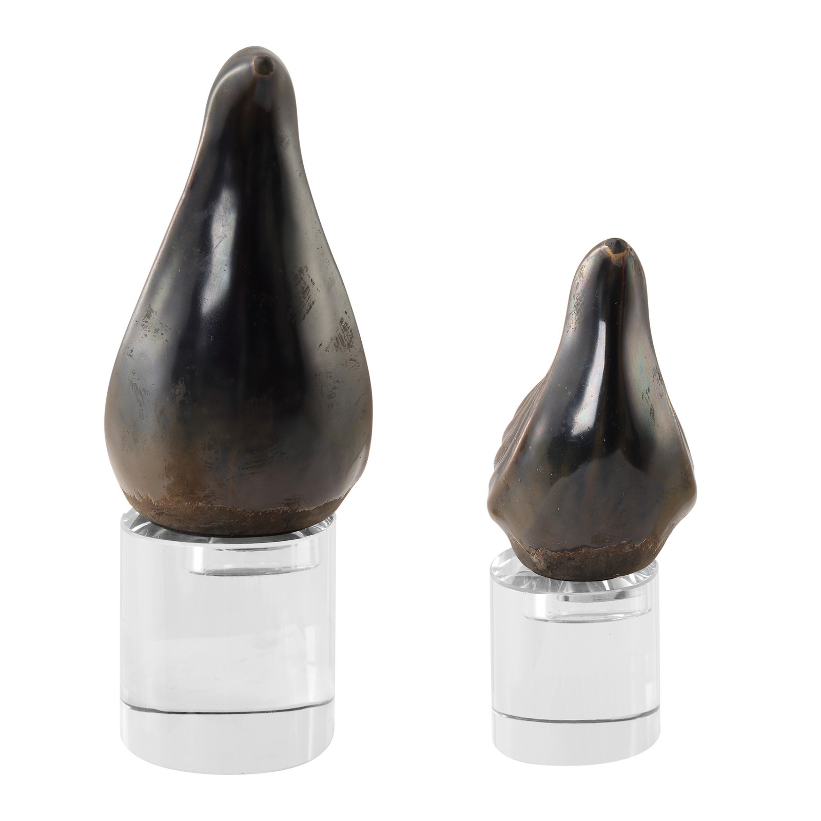 Uttermost 18144 Nesting Bird Ceramic Animal Sculpture - Set of 2 - Grey gallery