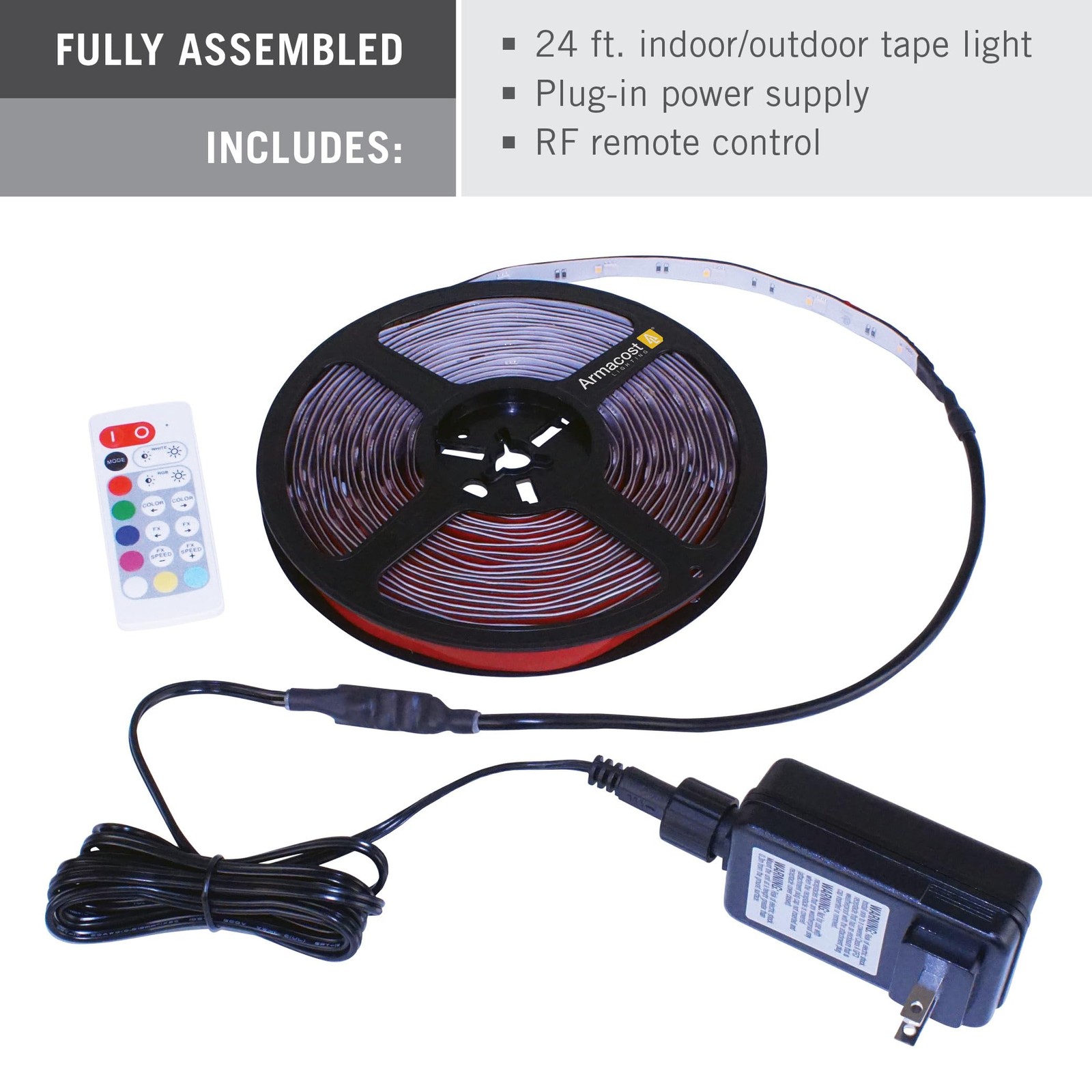 Armacost Lighting 624340 RibbonFlex Outdoor 24 ft. RGB+W Indoor/Outdoor LED T... gallery