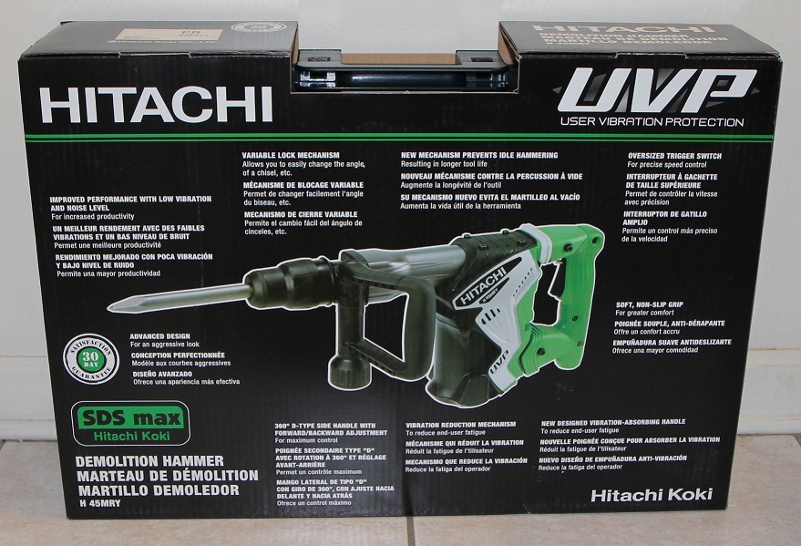 Hitachi H45MRY SDS Max Demolition Hammer 13 lb old inventory from metabo gallery