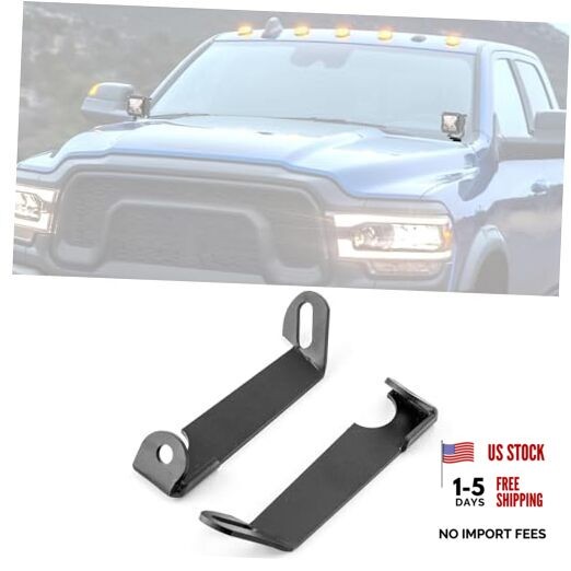 Ditch Hood Mount Bolt Brackets Upper LED Light Pods Fit Ram 2500/3500 2019-2023 gallery