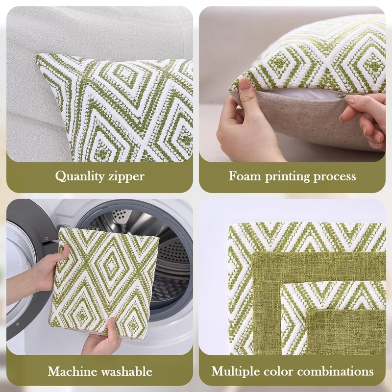 THROW PILLOW COVERS Geometric Decorative Sofa Couch Square Cushion Cover HPUK gallery