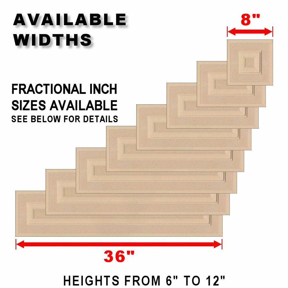 Unfinished MDF Square Raised Panel Drawer Fronts gallery