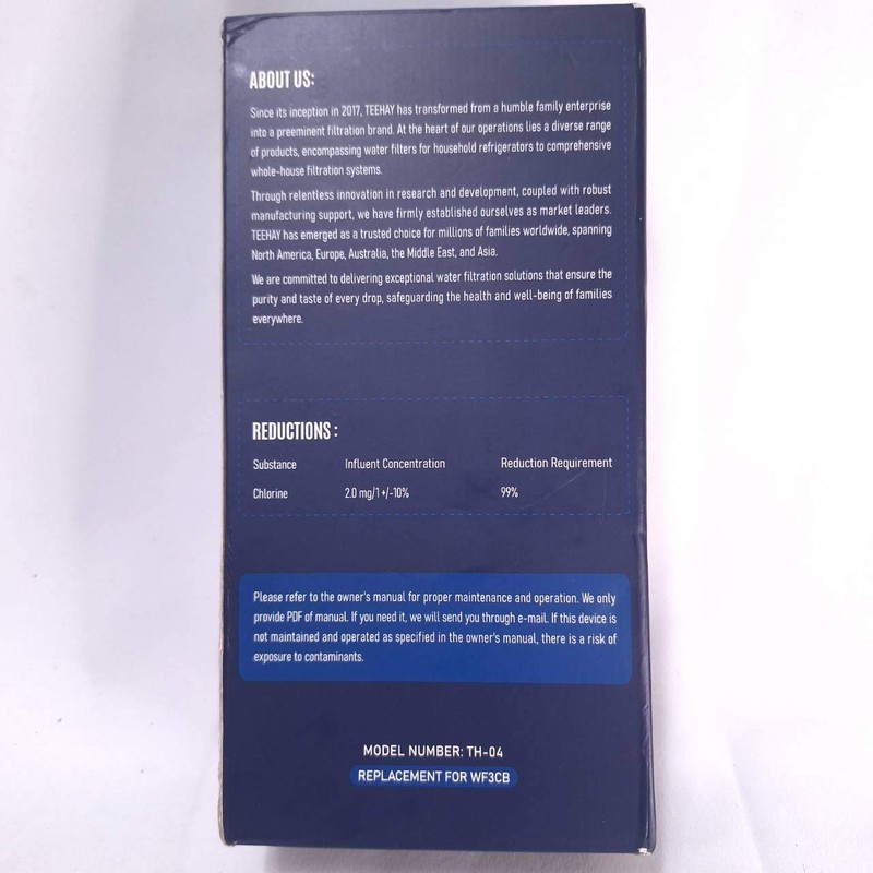TEEHAY Refrigerator Water Filter 2 Pack TH-04 Replacement WF3CB Frigidaire gallery