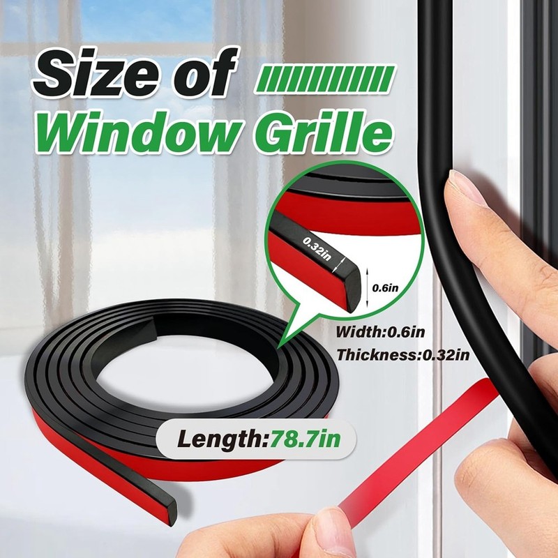 5 Rolls Total Window Grille Inserts Grid Kit Self Adhesive Peel and Stick6062 gallery