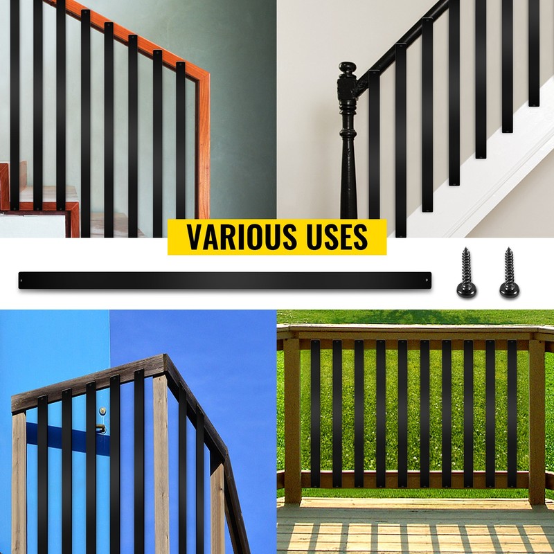 VEVOR Deck Balusters Metal Deck Spindles 76 Pack 29.5" Aluminum Alloy Railing gallery