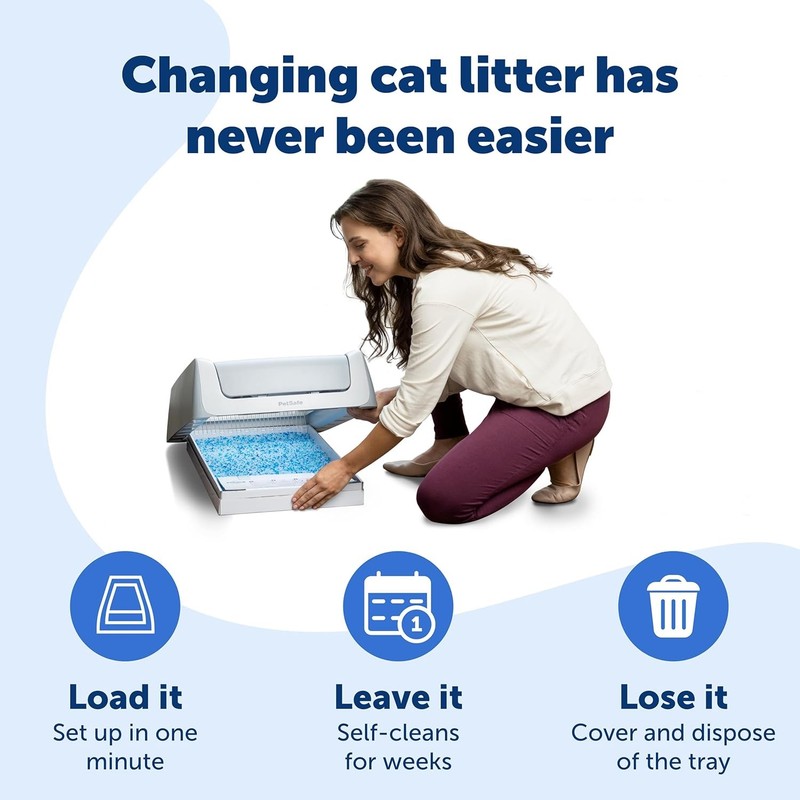 PetSafe ScoopFree Disposable Crystal Cat Litter Tray - Easy Cleaning Box - Refil gallery