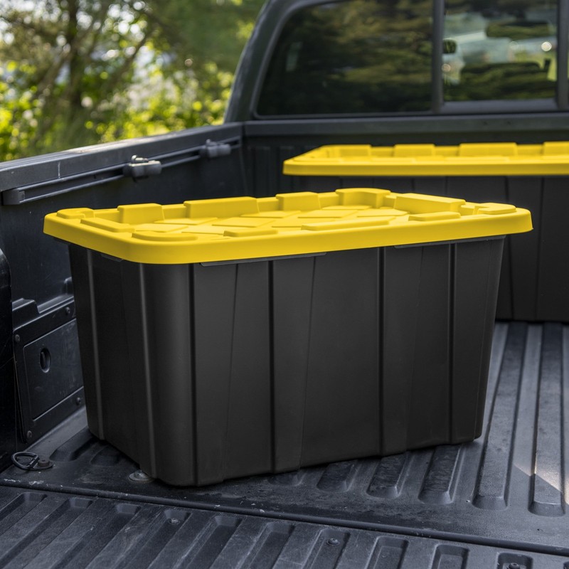 6 Pack Sterilite Large Storage Bin, 27 Gallon Durable Plastic Storage Tote gallery