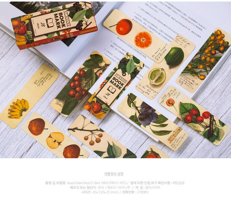28 Pcs Set Paper Bookmark Reading Readers Galaxy Birds Retro Gift US Shipping gallery