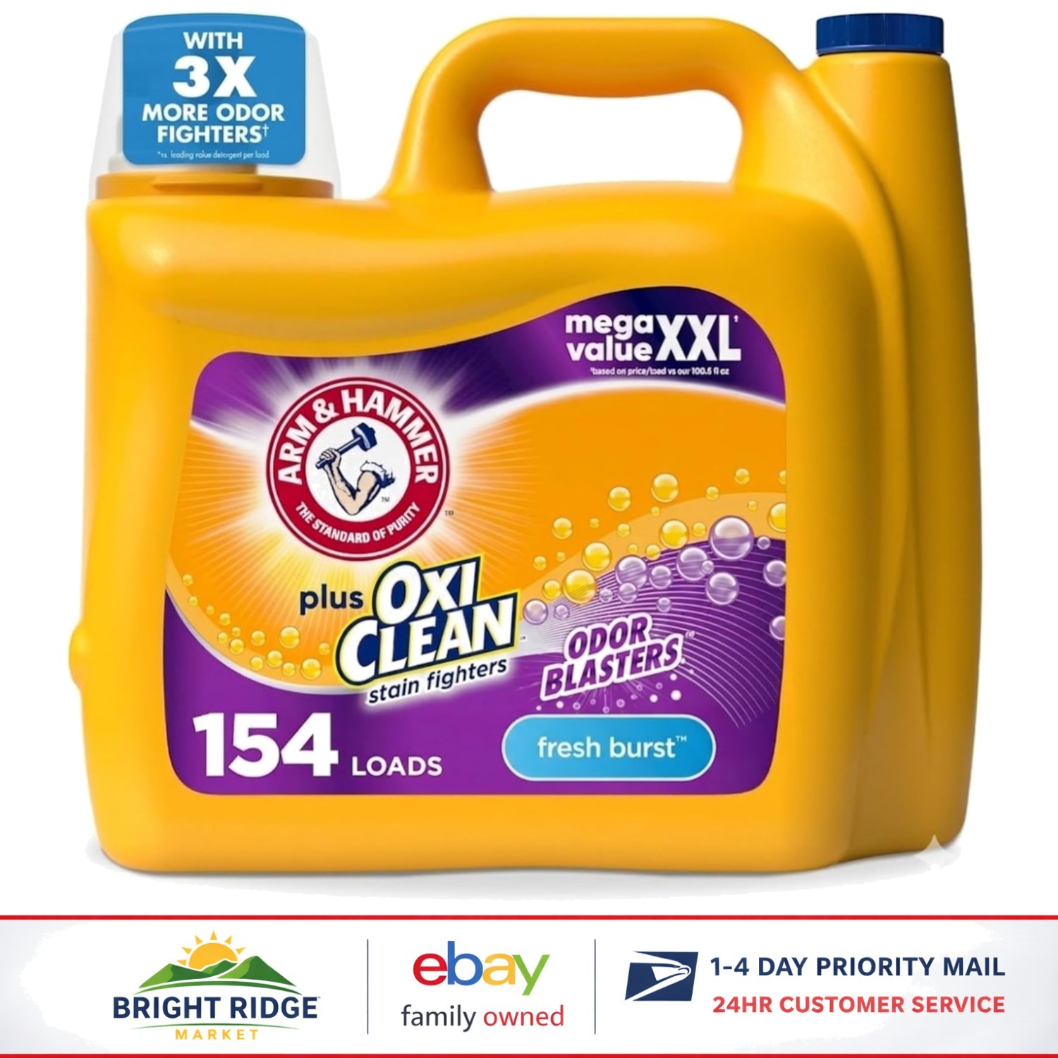 High Efficiency Liquid Detergent with Triple Action for Stain and Odor Control gallery