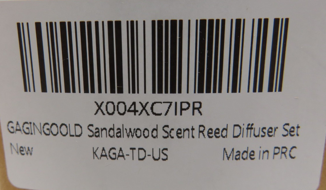 Reed Diffuser 6.09 oz Earthy Sandalwood Scent Diffuser with Sticks & Dried Flow gallery