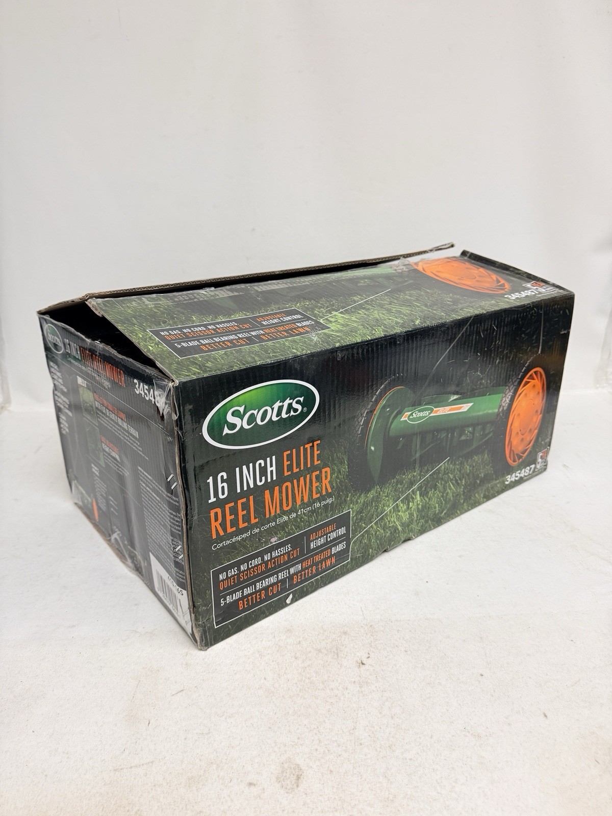Scotts Scott's 16” Manual Walk Behind Push Reel Lawn Mower (415-16S) gallery