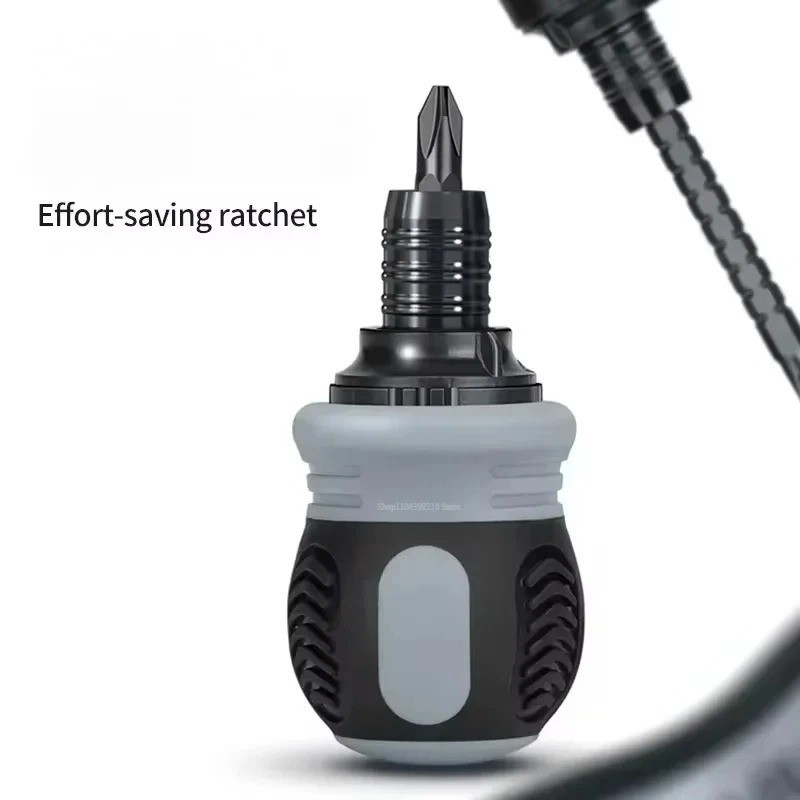 Ratchet Screwdriver Set Short Shaped Magnetic Screwdriver High Hardness Labor gallery