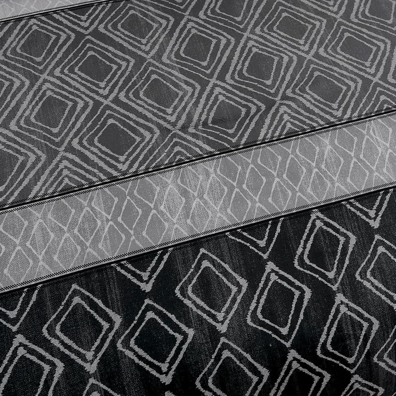 Comforter Set Dark Gray Boho,7 Piece Bed in a Bag Size Queen Black and Gray gallery