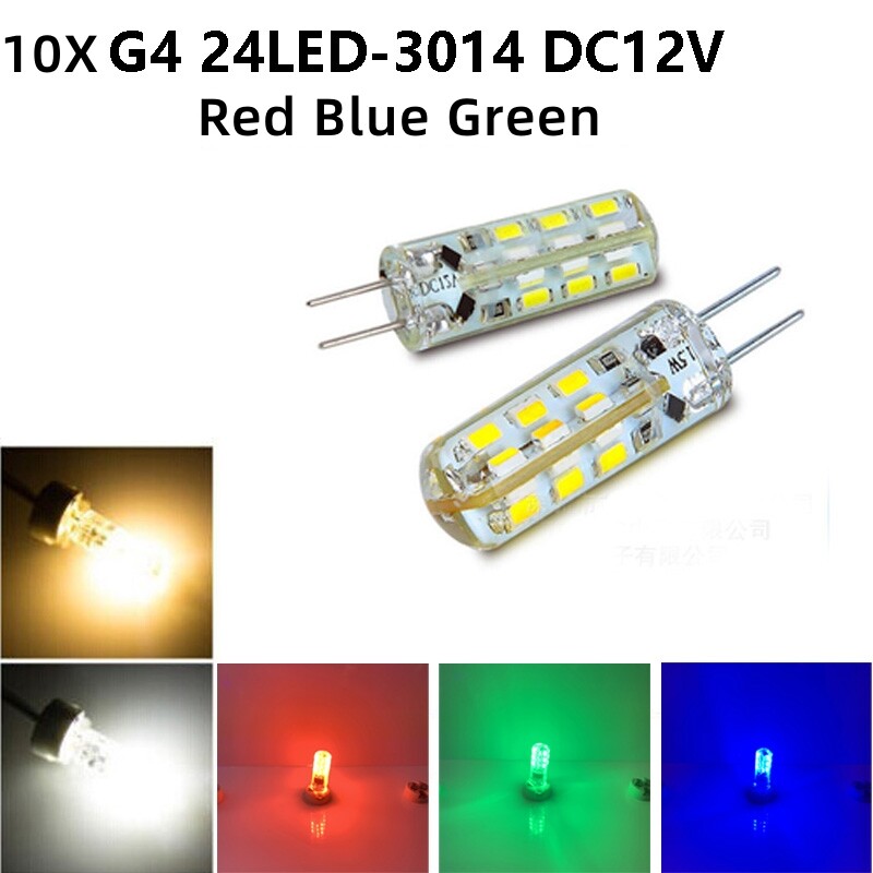 G4 Colorful LED Bulbs Bi-Pin Base Lights 2/3W AC/DC 12V T3 Halogen Bulb Replace gallery