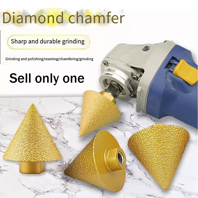 M14 57° Diamond Chamfer Bits Kit Milling Tile Cutter Marble Concrete Hole gallery