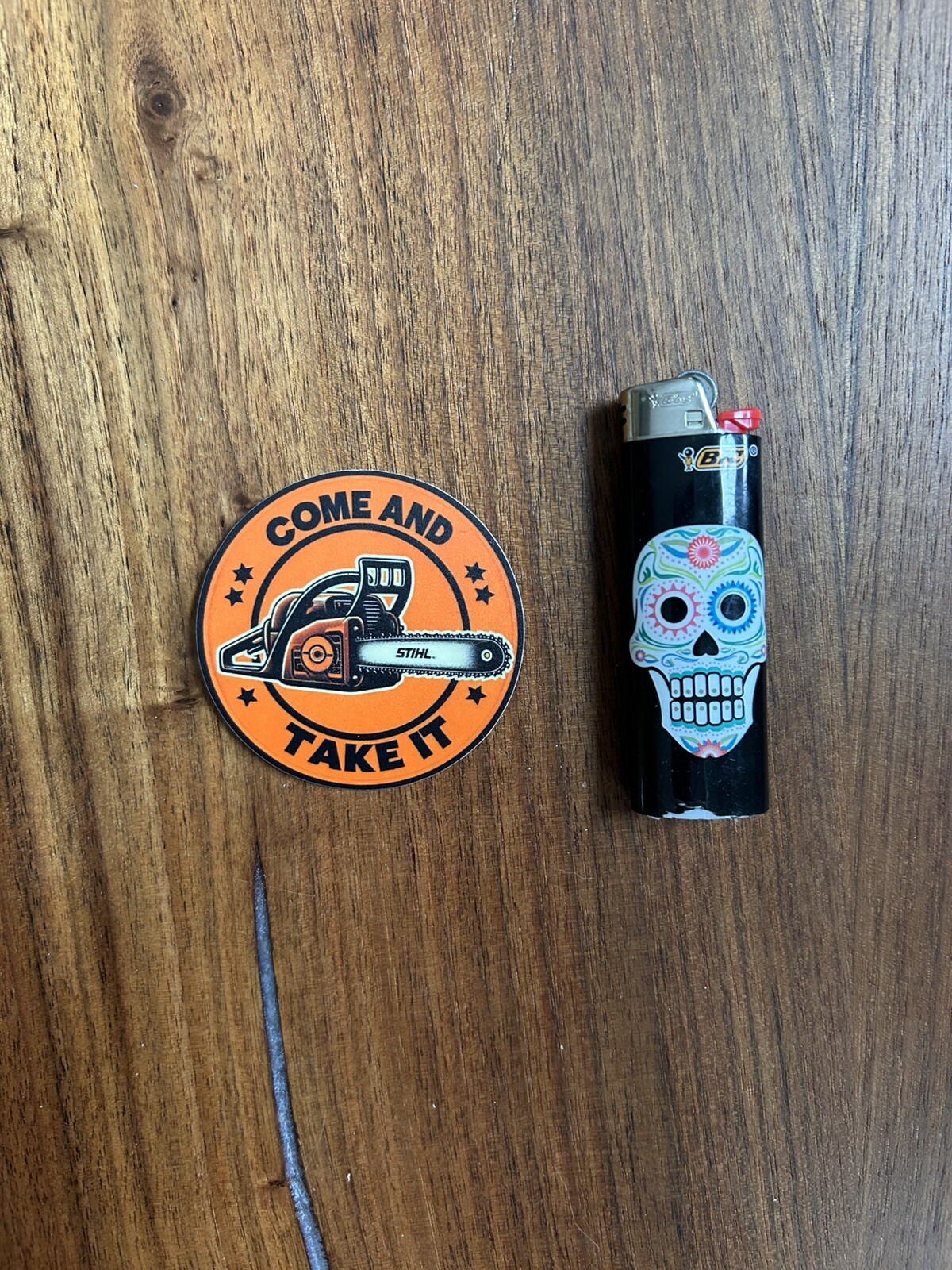 Stihl Chainsaw Sticker, “Come And Take It” 2 1/2 Inch. gallery