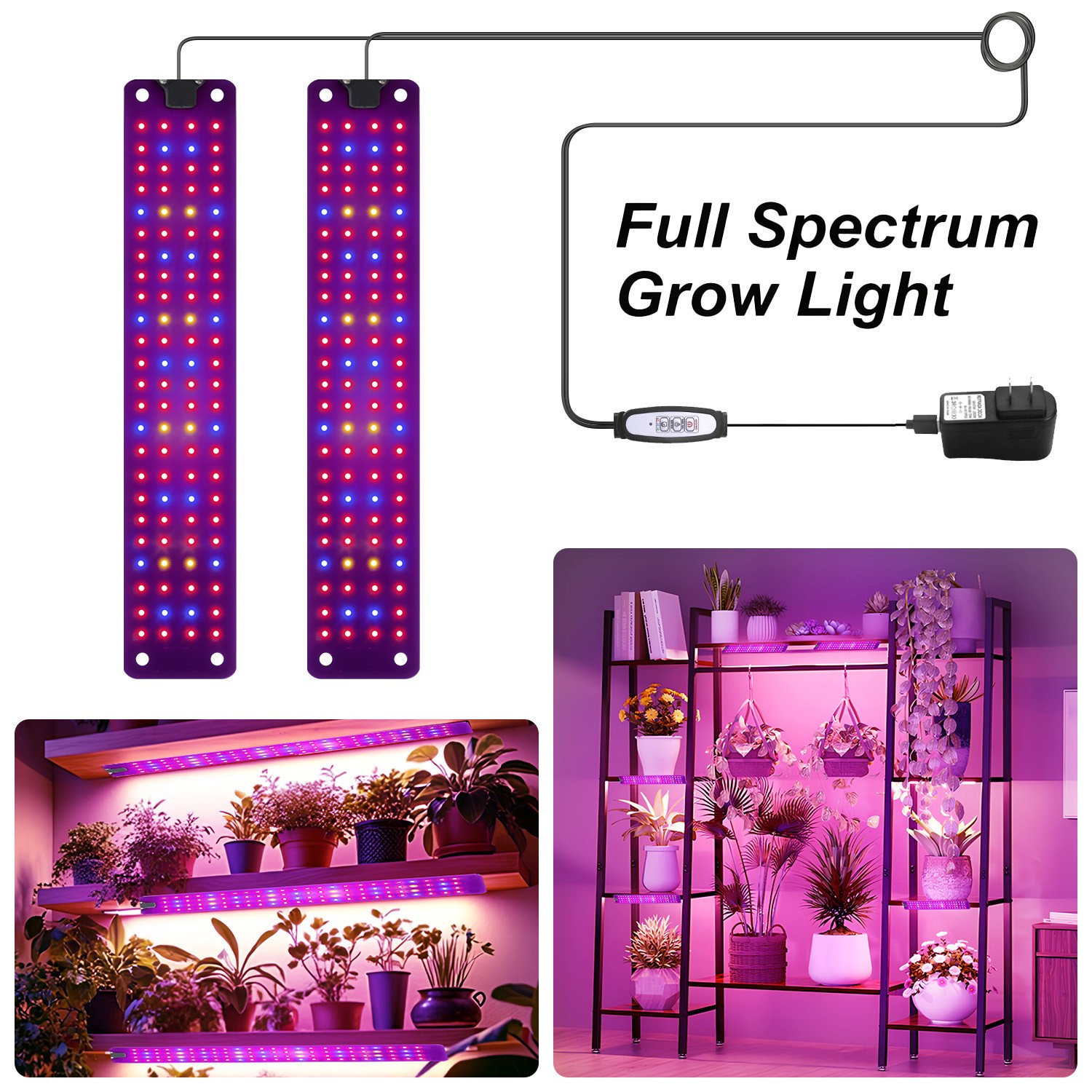 LED Plants Grow Light Hydroponic Full Spectrum Garden Indoor Veg Flower Lamp gallery