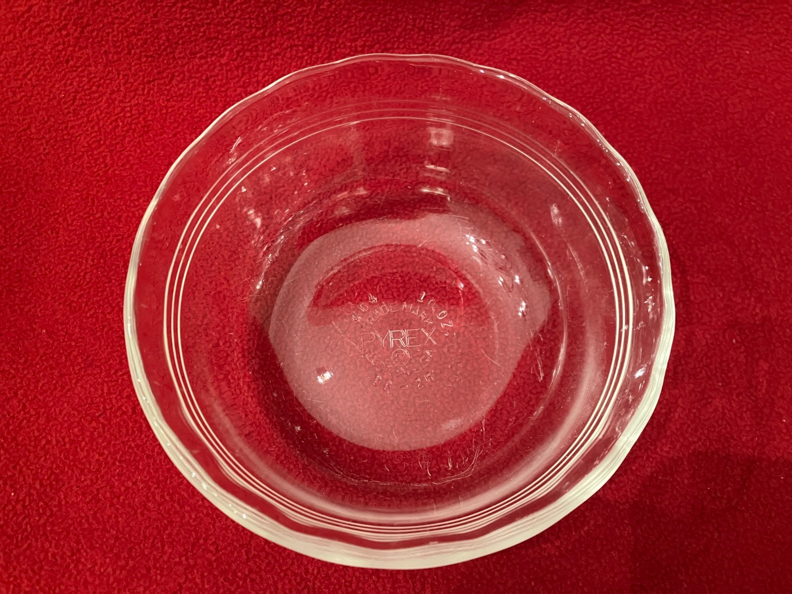 Vintage PYREX Clear Custard Cup/Ramekin #464, 10 Ounces gallery