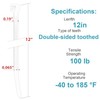12 Inch Zip Ties Double Sided Toothed,100 LBS 12 inch 100 Pack （100 Lbs ） Black gallery