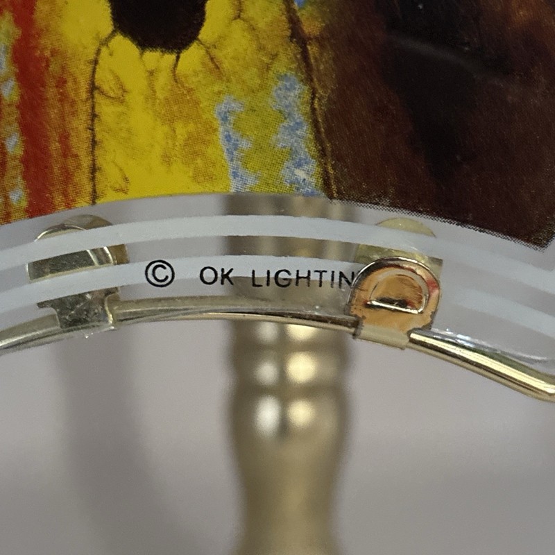 OK Lighting Dragon Touch Lamp Brass Tone 23 Inches in height 3 Light Settings gallery