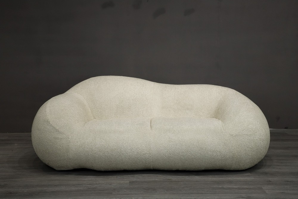 Cat Scratch Boucle 3-Seater Inflatable Sofa 91"x57"x33" Cloud Couch Living Room