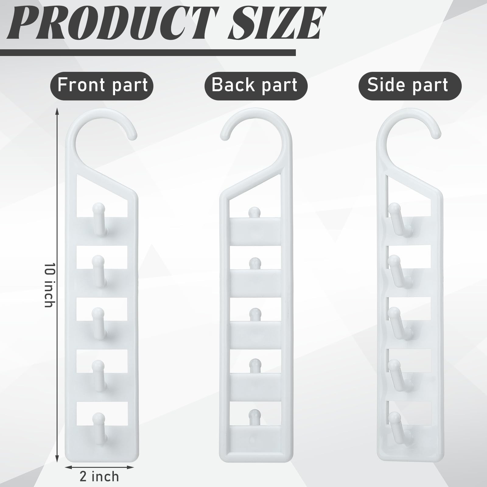 8 PCS Space Saving Hangers For Clothes Heavy Duty Plastic Closet Storage gallery