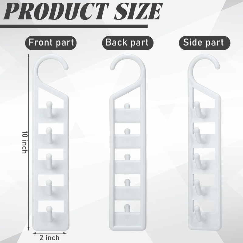 8 PCS Space Saving Hangers For Clothes Heavy Duty Plastic Closet Storage gallery