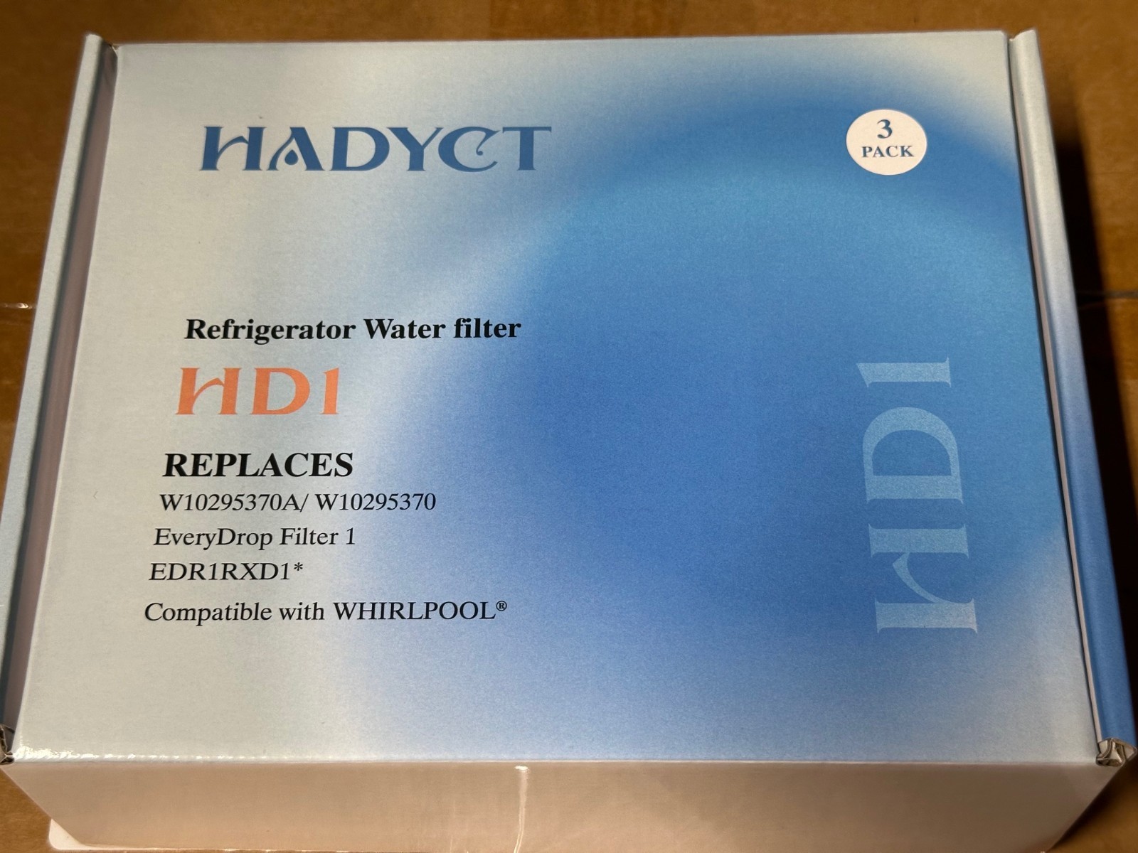 3 Pack D FILTERS HD1 Replacement Refrigerator Filters W10295370A EDR1RXD1 gallery