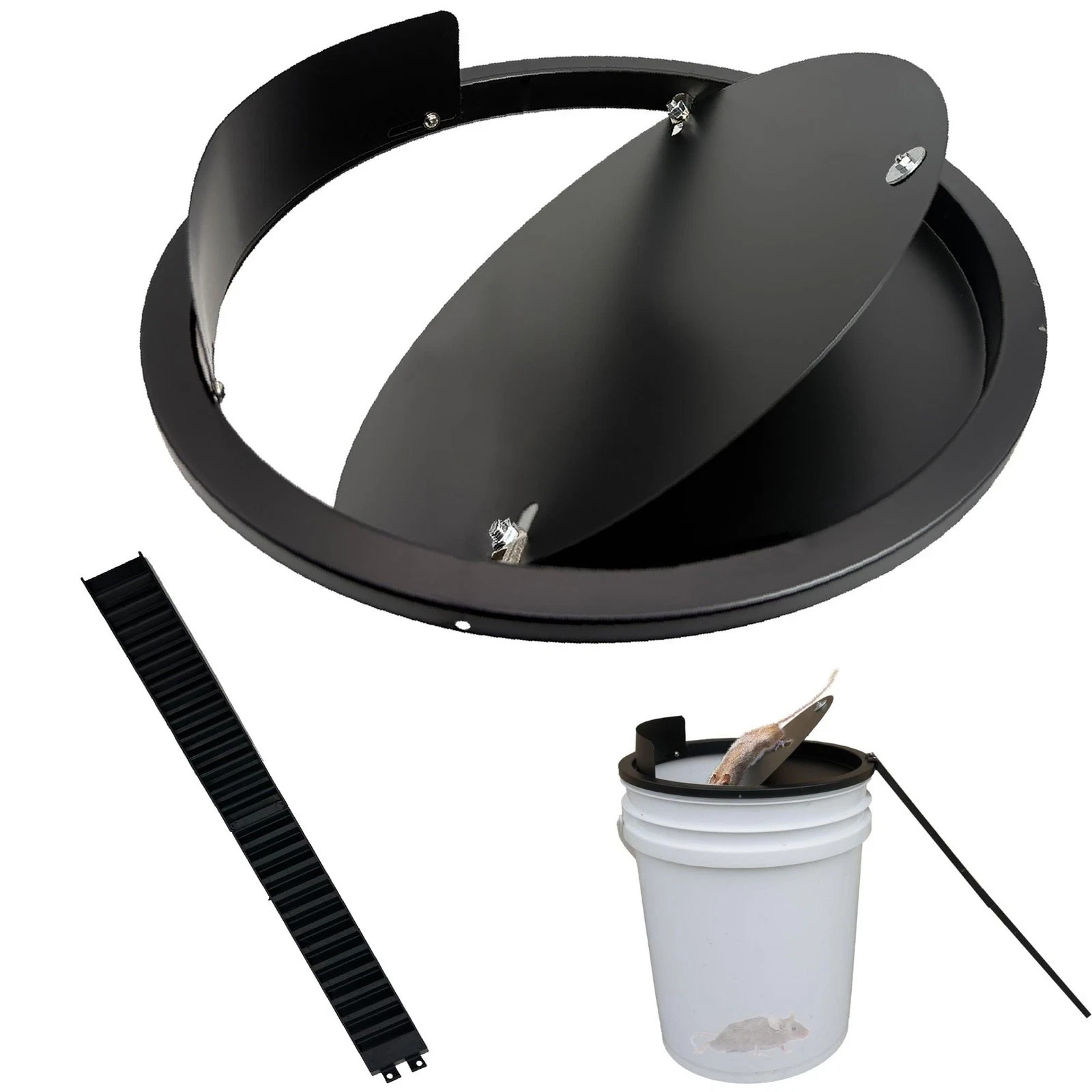 Bucket Lid Mouse Trap Metal 5 Gallon lid,Strong Material Black gallery