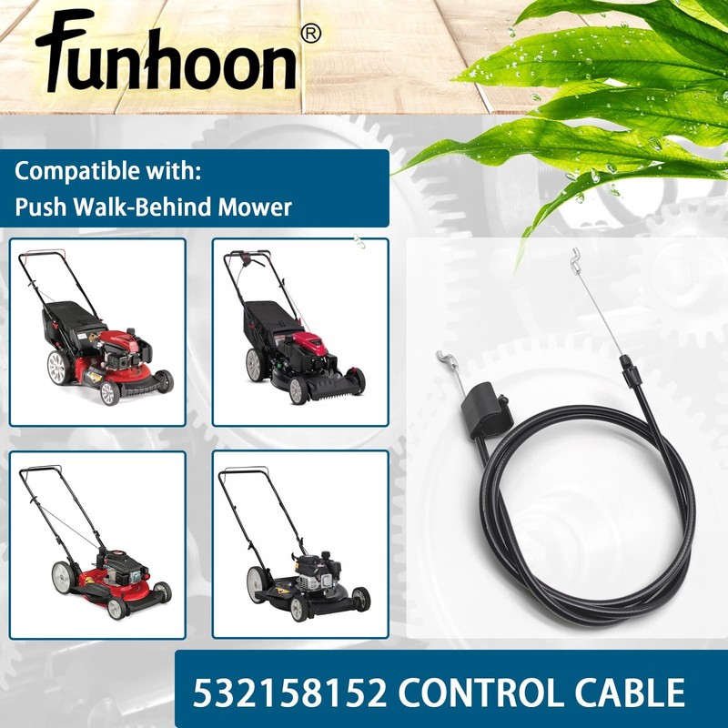 Lawn Mower Throttle Cable 56 Inch Engine Zone Control for Craftsman Poulan Pro W gallery
