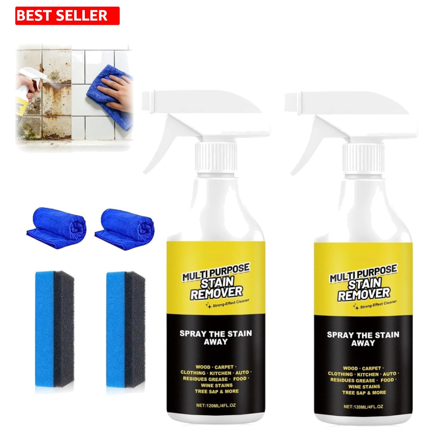 2PCS Alien Multi Purpose Stain Remover, Foam Cleaner Spray, a Powerful Cleaner gallery