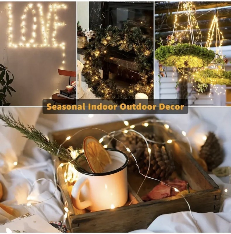 Fairy String Lights Battery Operated LED Lamp Christmas Party Wedding Home Decor gallery