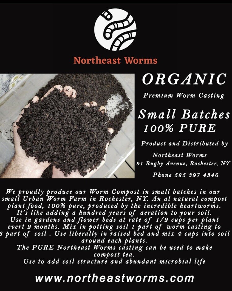 worm casting 100% Pure And Organic. 1 Gallon (4-5 Lbs) Bag. See Descriptions gallery
