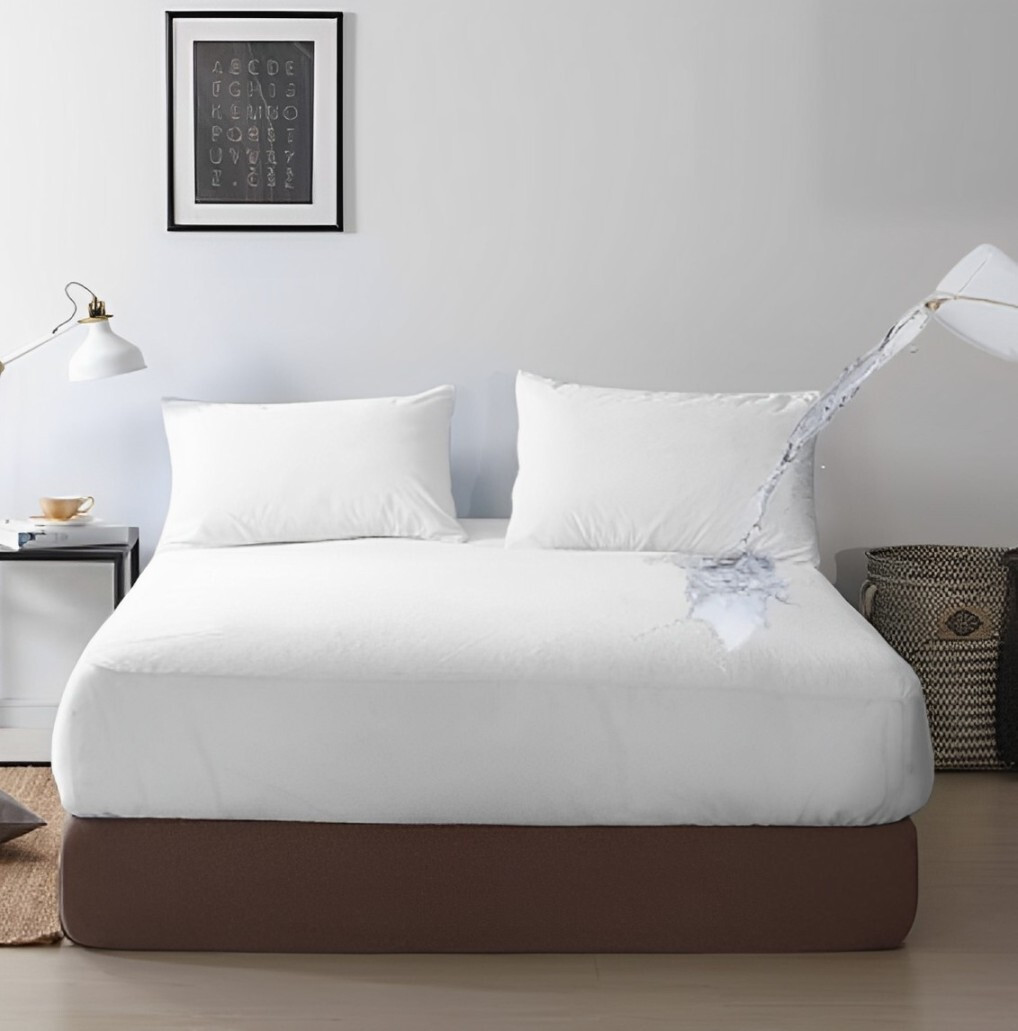 Sacred Thread Mattress Protector, 100% Cotton, Deep Pockets, Waterproof & Quiet gallery