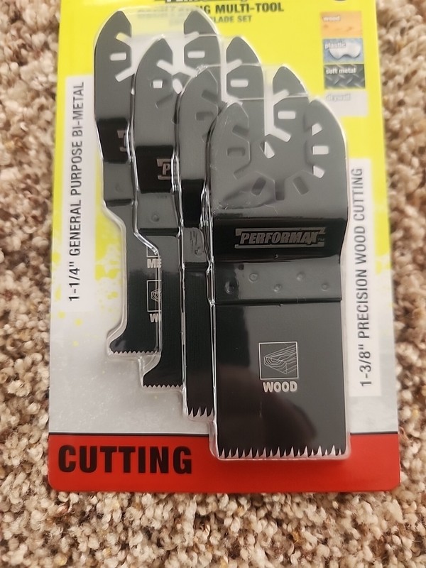 Performax Oscillating Multi-Tool End-Cut Blade 4 Piece Set Precision Cutting gallery