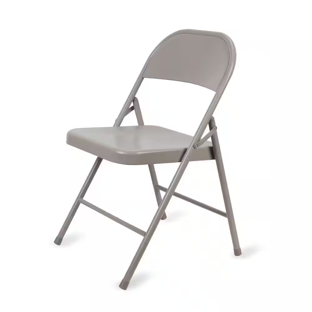 Steel Folding Chair-Beige gallery