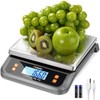 88lb Commercial Digital Kitchen Scale 40kg/1g, with 6 Units Grey 88 lb (40 kg) gallery