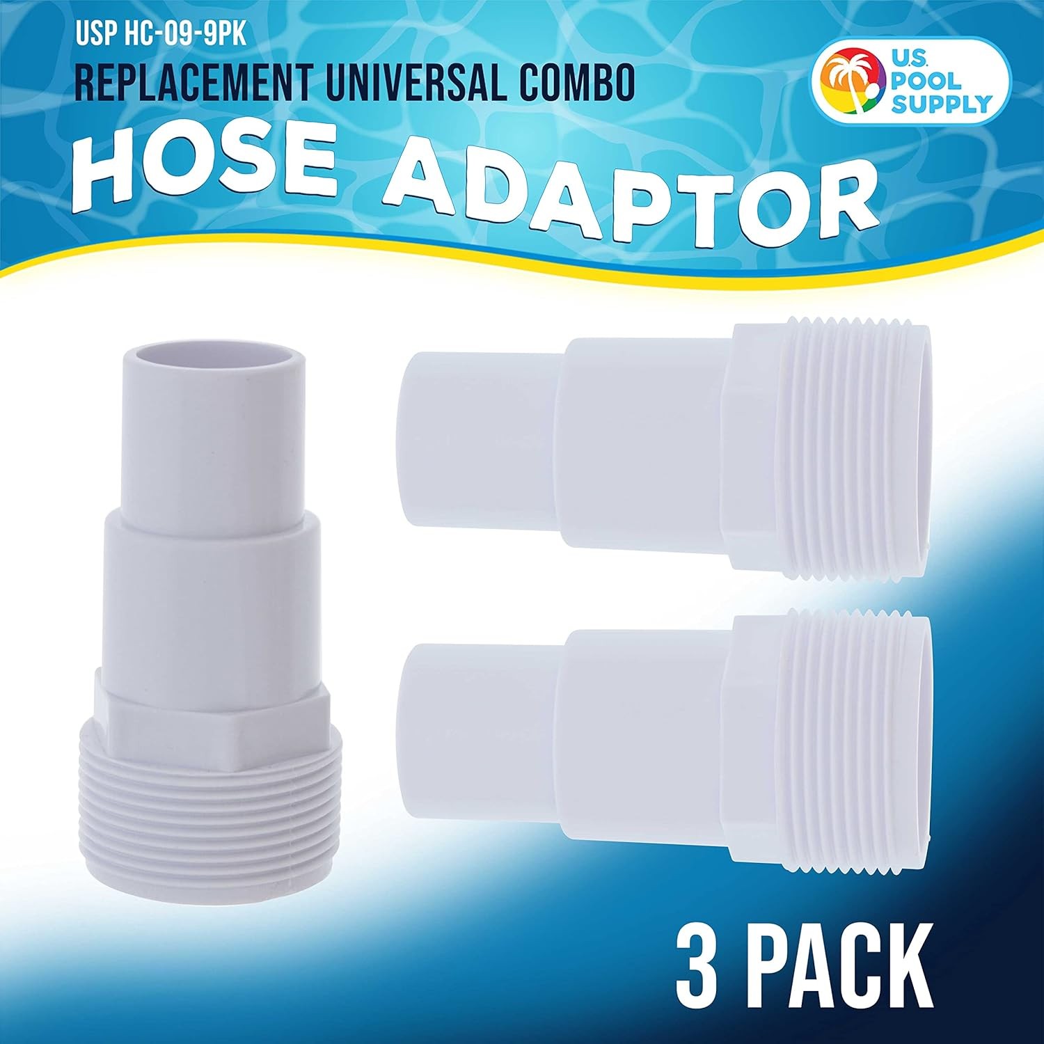 U.S. Pool Supply Replacement Universal Combo Hose Adapter, 1-1/4" 1-1/2 Inch gallery