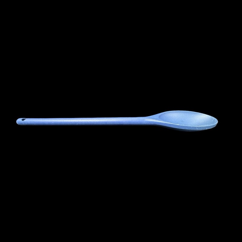 Blue Cooking Spoon Solid Plain Kitchen Utensil Single Item Durable Handle gallery