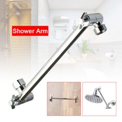 11 Inch Extra Long Adjustable Shower Head Extension Arm With Locking Set Screw